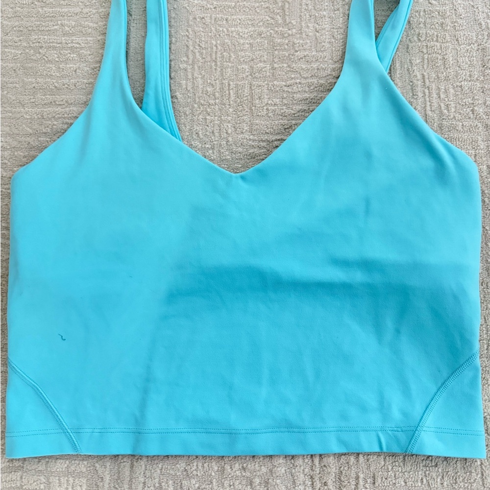Lululemon Blue V-Neck Sports Bra